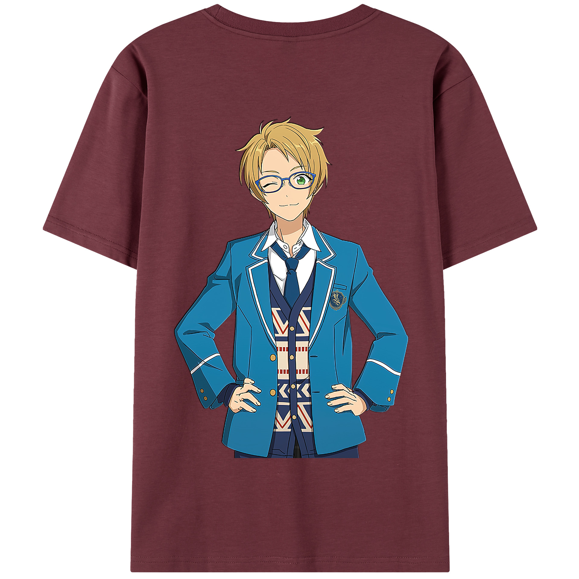 （画像用） あんさんぶるスターズ! Ensemble Stars 綿100％半袖Tシャツ（背面プリント）